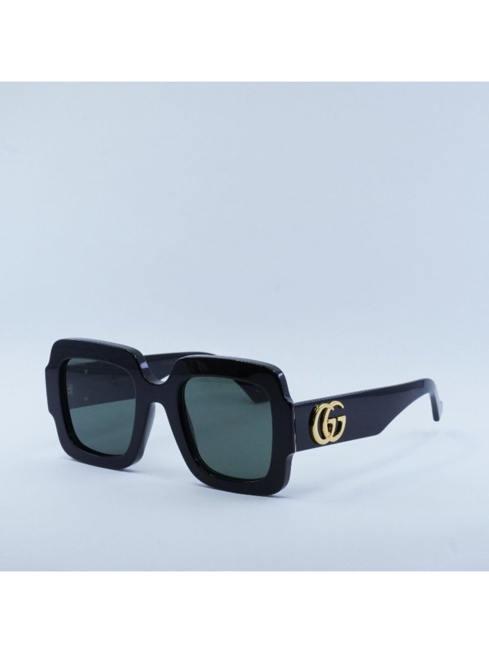 Gucci GG1547S 001 Women Sunglasses Black Square Frame, Grey Lenses